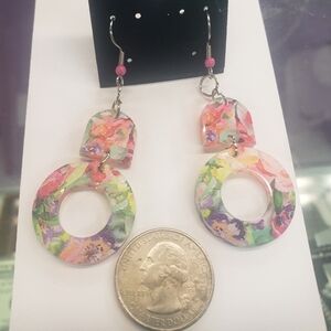 Colorful Abstract Dangle Earrings